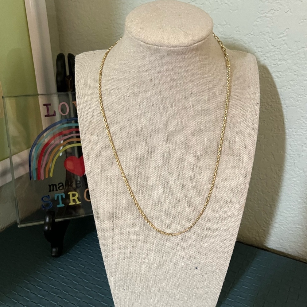 NWOT Kendra Scott Gold Rope Necklace with Hexagon #KSNK